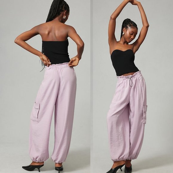 Anthropologie Pants - By Anthropologie Bungee Parachute Pants new nwt lilac color size L